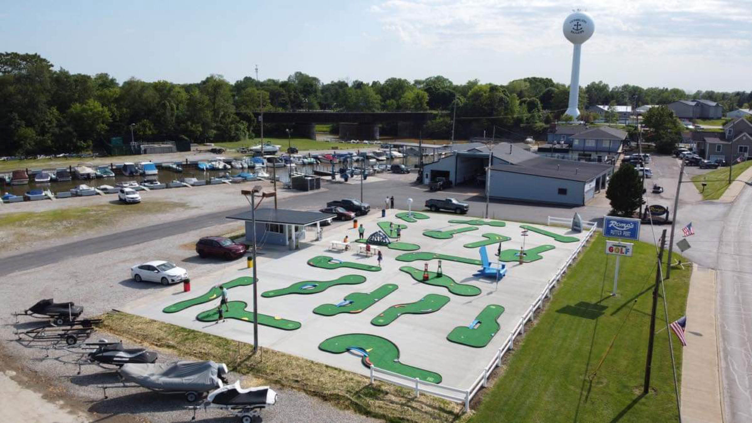 Romps Putter Port Aerial View